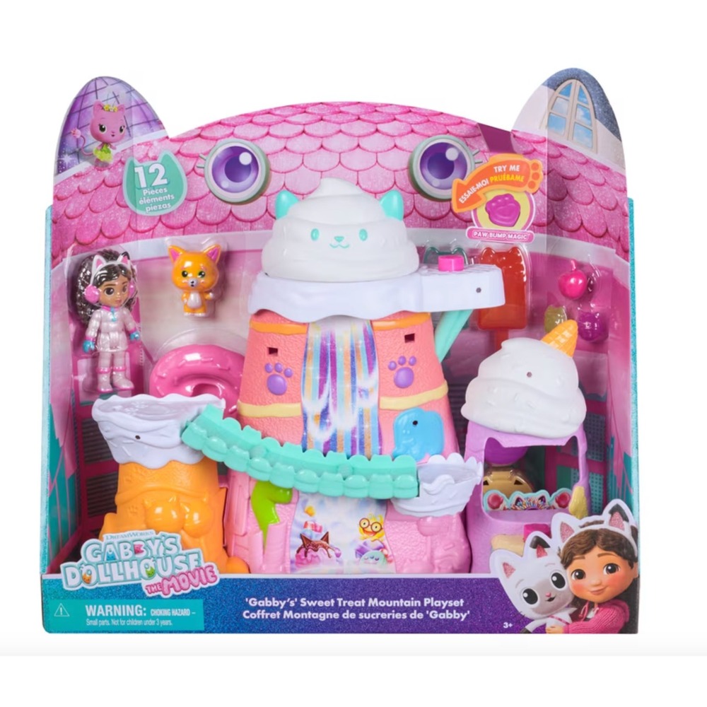 Gabby's Dollhouse The Movie Sweet Treat Mountain Playset 12 Pieces New